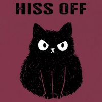 Funny Black Cat Hiss Off Meow Cat 16oz Travel Tumbler