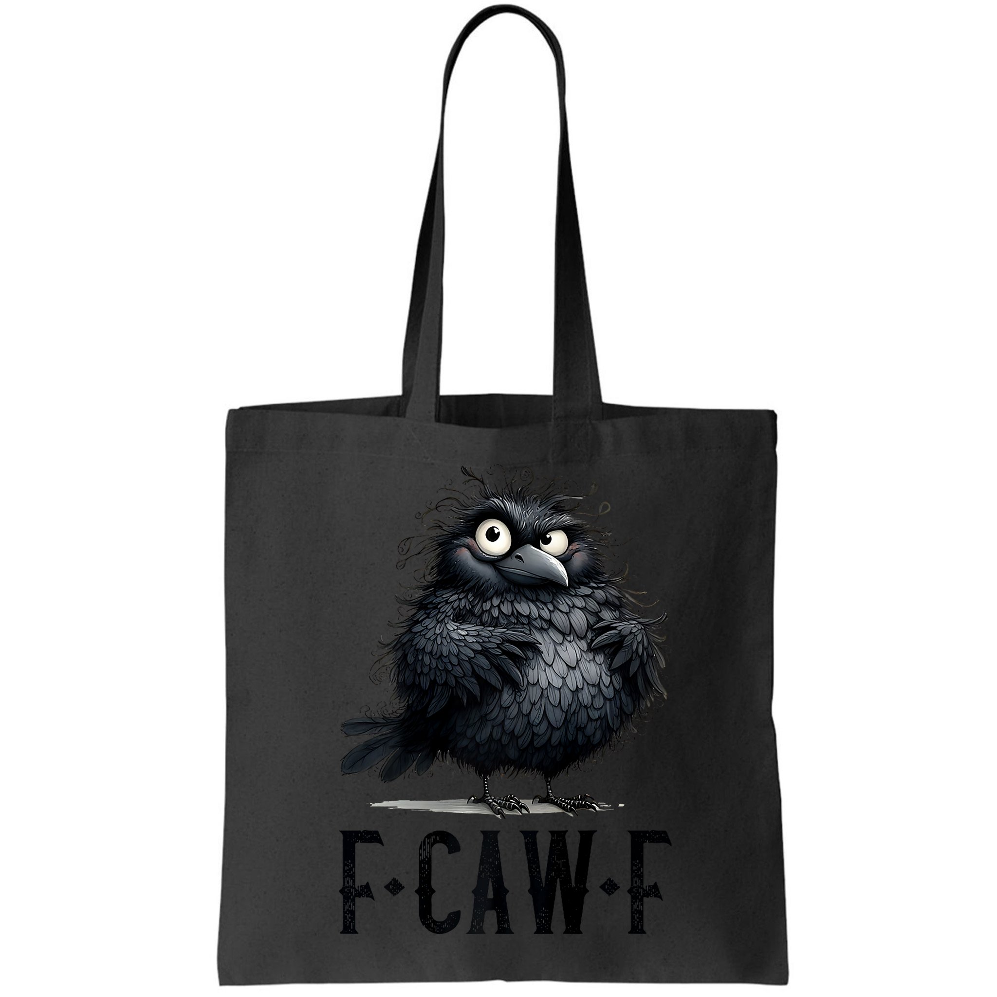 F-Caw-F Black Crow Black Bird Funny Crow F-Caw-F Premium Bag
