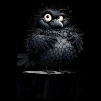 F-Caw-F Black Crow Black Bird Funny Crow F-Caw-F Premium Zip Tote Bag
