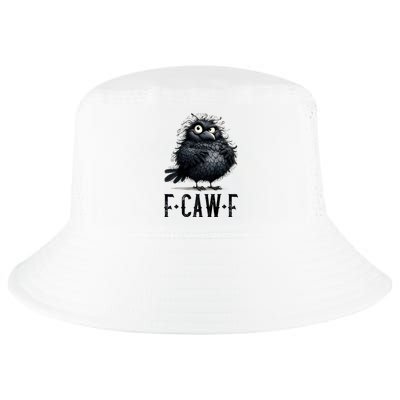 F-Caw-F Black Crow Black Bird Funny Crow F-Caw-F Premium Cool Comfort Performance Bucket Hat