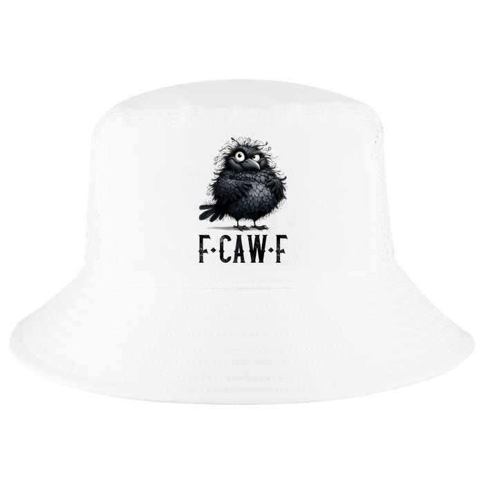 F-Caw-F Black Crow Black Bird Funny Crow F-Caw-F Premium Cool Comfort Performance Bucket Hat