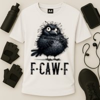 F-Caw-F Black Crow Black Bird Funny Crow F-Caw-F Premium Cooling Performance Crew T-Shirt