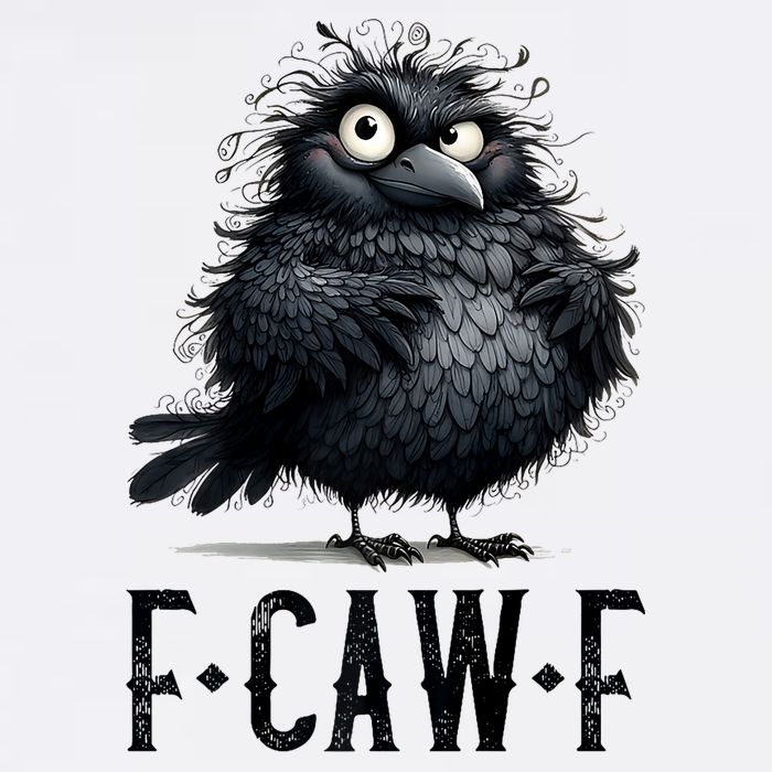 F-Caw-F Black Crow Black Bird Funny Crow F-Caw-F Premium Cooling Performance Crew T-Shirt