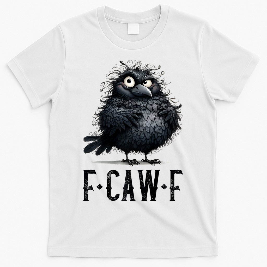 F-Caw-F Black Crow Black Bird Funny Crow F-Caw-F Premium T-Shirt