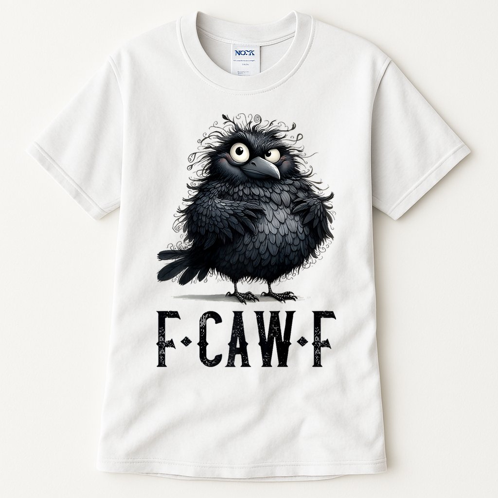 F-Caw-F Black Crow Black Bird Funny Crow F-Caw-F Premium Tall T-Shirt