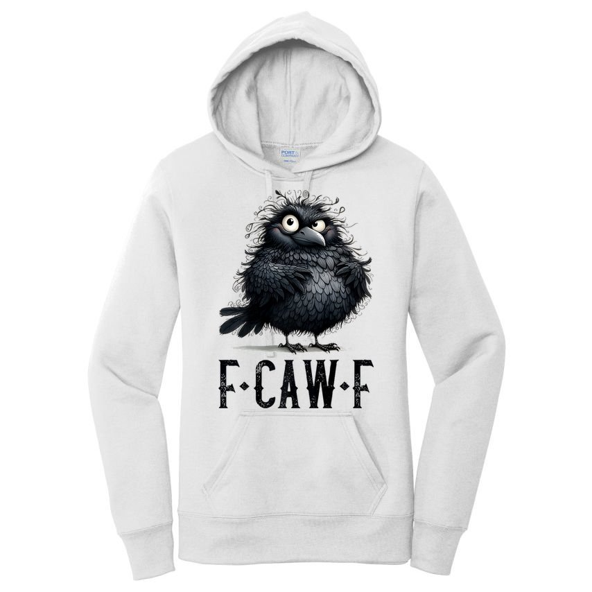 F-Caw-F Black Crow Black Bird Funny Crow F-Caw-F Premium Women's Pullover Hoodie