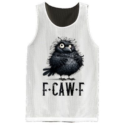 F-Caw-F Black Crow Black Bird Funny Crow F-Caw-F Premium Mesh Reversible Basketball Jersey Tank