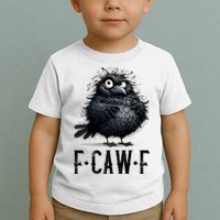 F-Caw-F Black Crow Black Bird Funny Crow F-Caw-F Premium Toddler T-Shirt