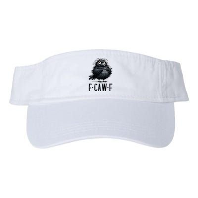 F-Caw-F Black Crow Black Bird Funny Crow F-Caw-F Premium Visor