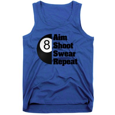 Funny Billiard Cool Gift For 8ball Pool Player Tank Top