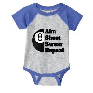 Funny Billiard Cool Gift For 8ball Pool Player Infant Baby Jersey Bodysuit