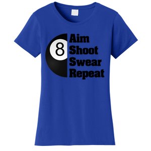 Funny Billiard Cool Gift For 8ball Pool Player Women's T-Shirt