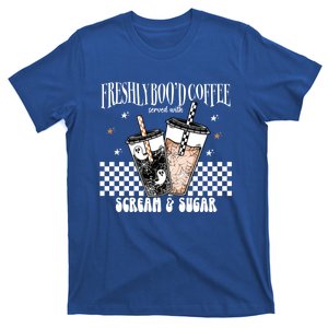 Freshly BooD Coffee With Scream And Sugar Halloween Cofee Cool Gift T-Shirt