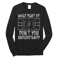 Funny Basketball Coach Design Women Ball Game Trainers Long Sleeve Shirt