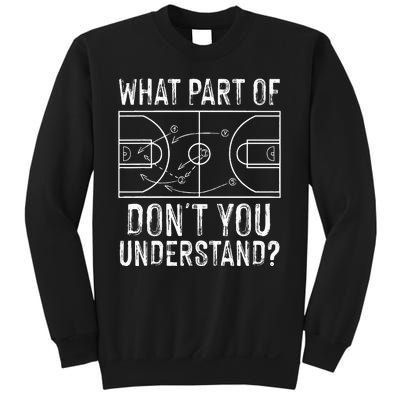 Funny Basketball Coach Design Women Ball Game Trainers Sweatshirt