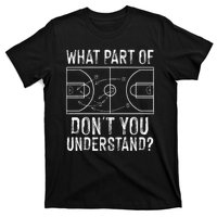 Funny Basketball Coach Design Women Ball Game Trainers T-Shirt