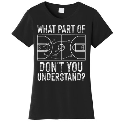 Funny Basketball Coach Design Women Ball Game Trainers Women's T-Shirt