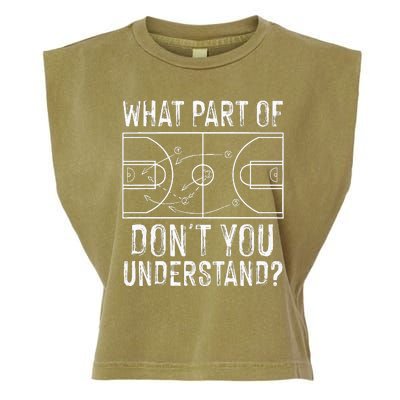 Funny Basketball Coach Design Women Ball Game Trainers Garment-Dyed Women's Muscle Tee