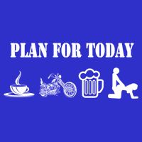 Funny Biker Chopper Motorcycle Plan For Day Gift 16 in Basic Backpack