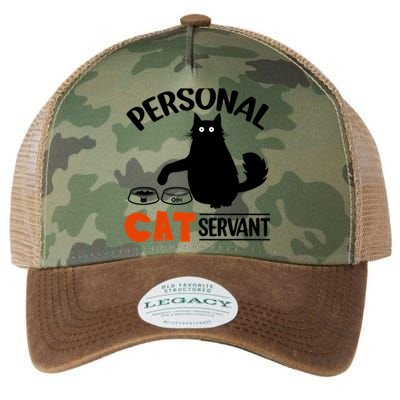 Funny Black Cat Personal Cat Servant Legacy Tie Dye Trucker Hat