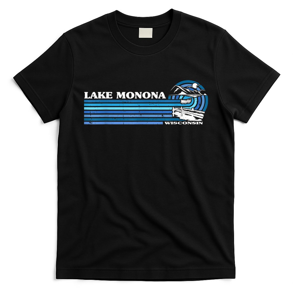 Fishing Boating Camping Lake Vacation Lake Monona T-Shirt