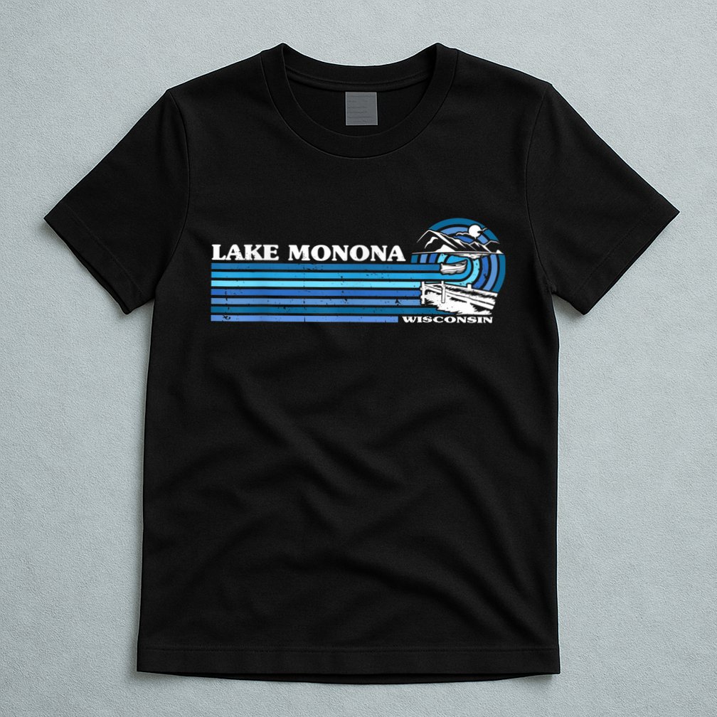Fishing Boating Camping Lake Vacation Lake Monona T-Shirt