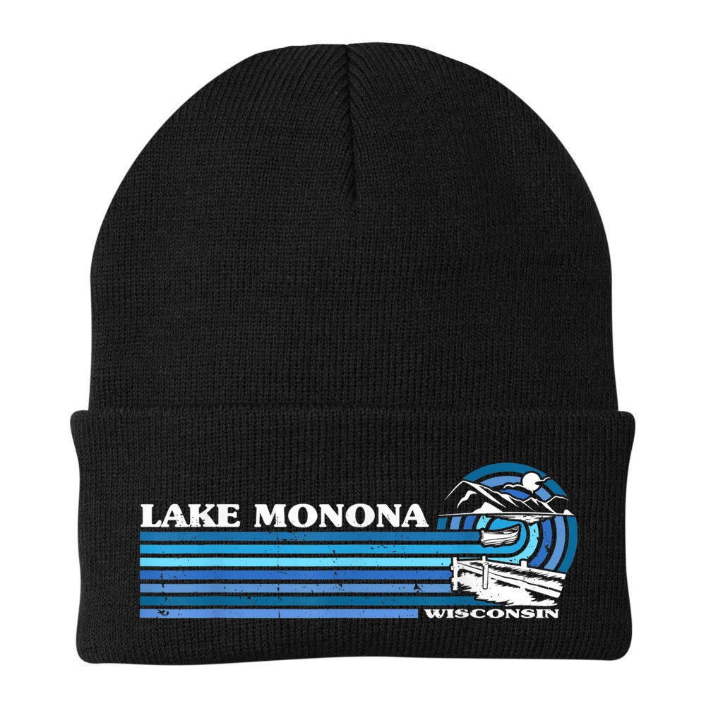 Fishing Boating Camping Lake Vacation Lake Monona Beanie
