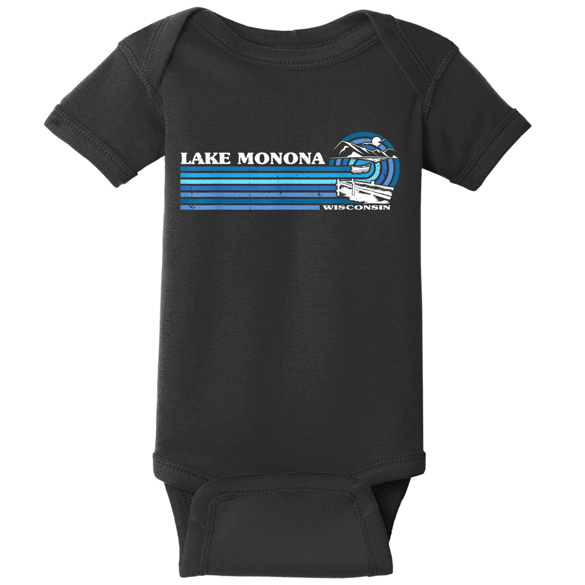 Fishing Boating Camping Lake Vacation Lake Monona Baby Bodysuit