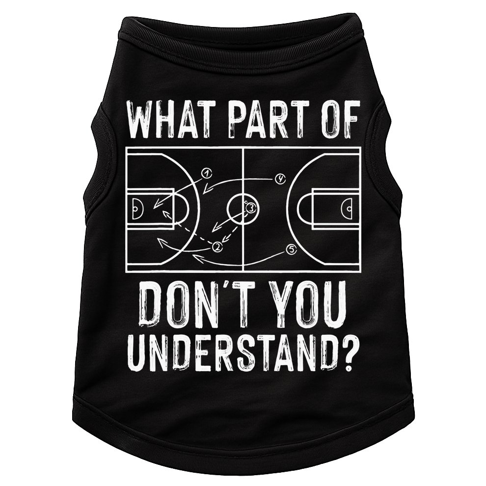 Funny Basketball Coach Design  Ball Game Trainers Doggie Tank