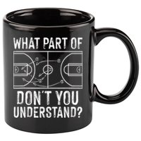 Funny Basketball Coach Design  Ball Game Trainers 11oz C Handle Ceramic Mug