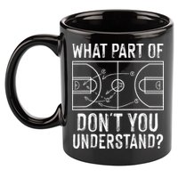Funny Basketball Coach Design  Ball Game Trainers 11oz C Handle Ceramic Mug