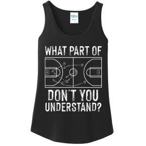 Funny Basketball Coach Design  Ball Game Trainers Ladies Essential Tank