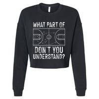 Funny Basketball Coach Design  Ball Game Trainers Cropped Pullover Crew