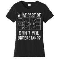 Funny Basketball Coach Design  Ball Game Trainers Women's T-Shirt