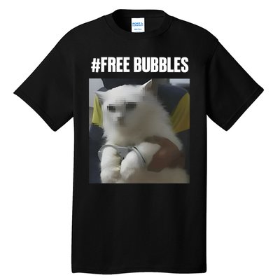 Free Bubbles Cat Tall T-Shirt