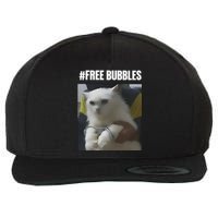 Free Bubbles Cat Wool Snapback Cap