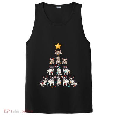 French Bulldog Christmas Tree Frenchie Dog Xmas Pjs Pajamas PosiCharge Competitor Tank