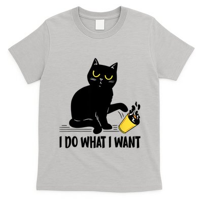 Funny Black Cat I Do What I Want Cat Lover Gifts T-Shirt