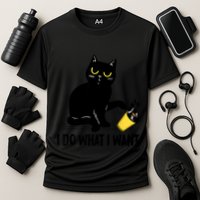 Funny Black Cat I Do What I Want Cat Lover Gifts Cooling Performance Crew T-Shirt