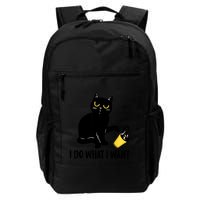 Funny Black Cat I Do What I Want Cat Lover Gifts Backpack