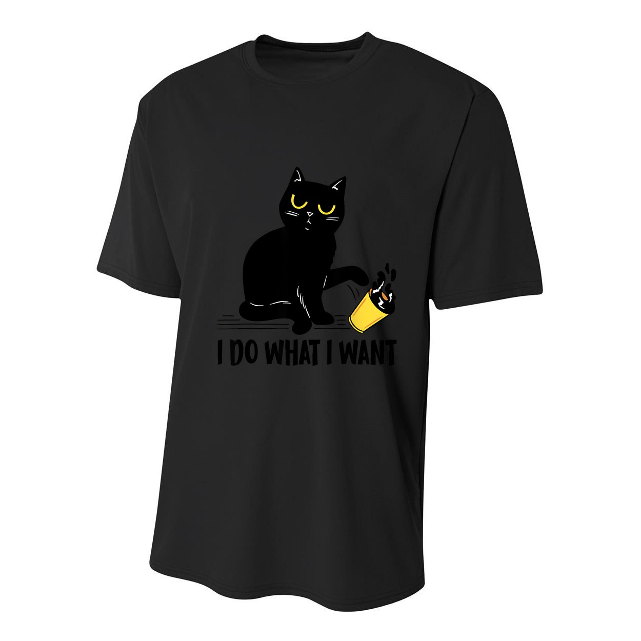 Funny Black Cat I Do What I Want Cat Lover Gifts Youth Performance Sprint T-Shirt