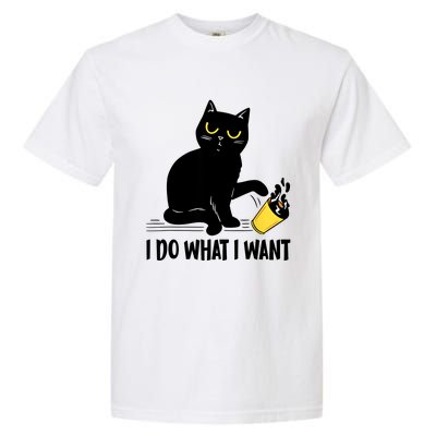 Funny Black Cat I Do What I Want Cat Lover Gifts Garment-Dyed Heavyweight T-Shirt