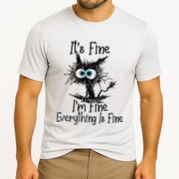Funny Black Cat ItS Fine IM Fine Everything Is Fine Performance Shirt
