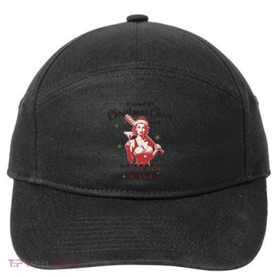 Fueled By Christmas Cheer And Female Rage Funny Liberal 7-Panel Snapback Hat