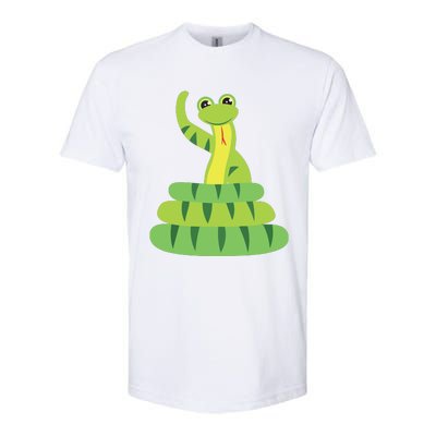 Funny Boa Constrictor Python Reptile Snake Boy Girl Softstyle® CVC T-Shirt