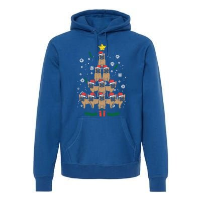 French Bulldog Christmas Tree Frenchie Dog Xmas Pjs Pajamas Gift Premium Hoodie