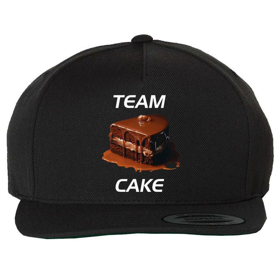 Funny Birthday Cake Team Cake Wool Snapback Cap