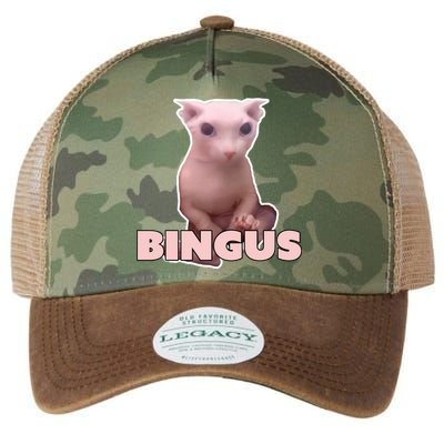 Funny Bingus Cat Meme Legacy Tie Dye Trucker Hat