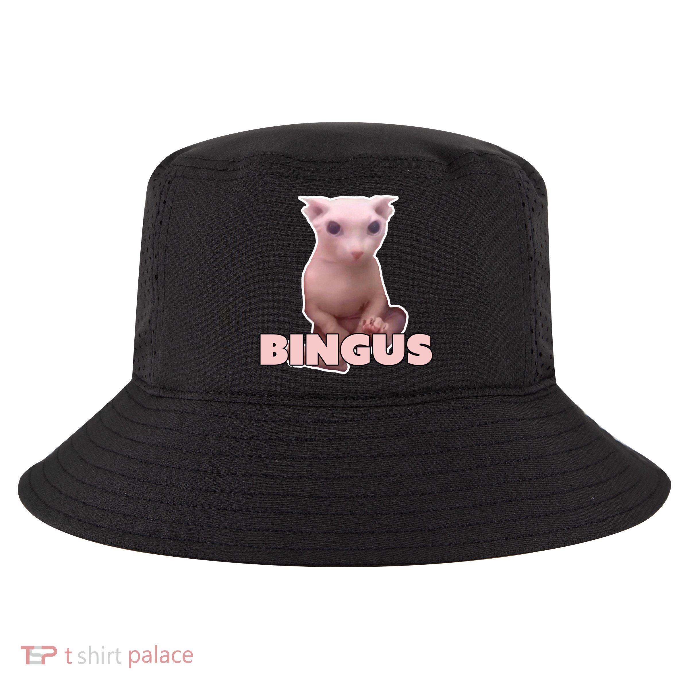 Funny Bingus Cat Meme Cool Comfort Performance Bucket Hat