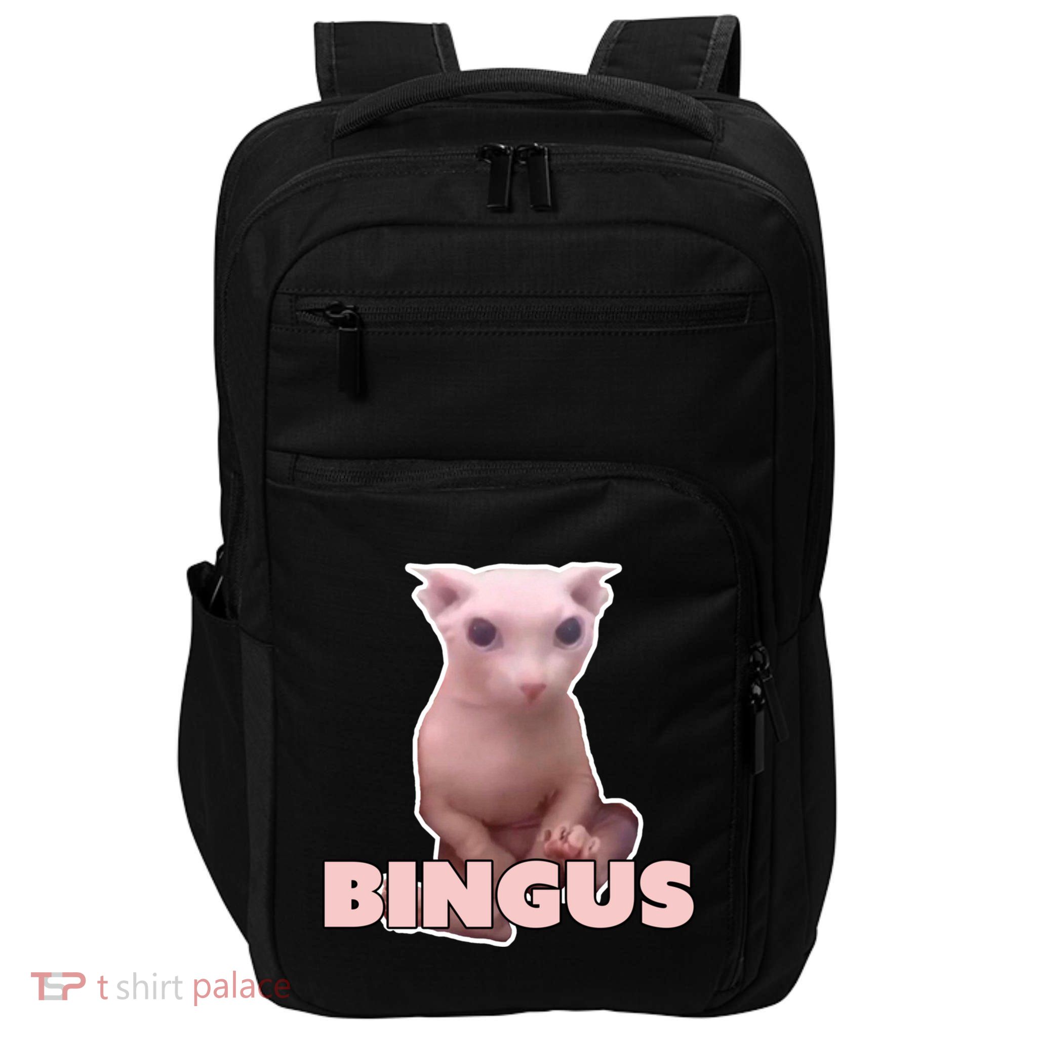 Funny Bingus Cat Meme Impact Tech Backpack
